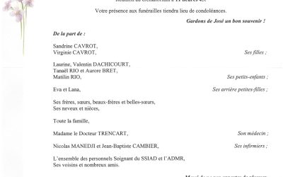 MONSIEUR JOSÉ CAVROT