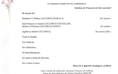 MONSIEUR FRANÇOIS LECLERCQ