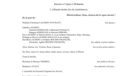 MONSIEUR BERNARD LACHERY