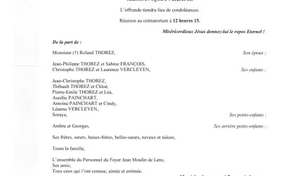 MADAME JACQUELINE THOREZ NÉE BAYART