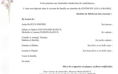 MONSIEUR MICHEL BAJEUX