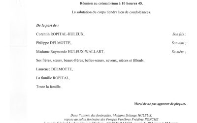 MADAME SOLANGE HULEUX