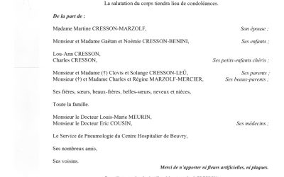 MONSIEUR JOSÉ CRESSON