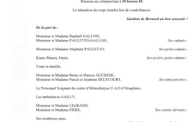 MONSIEUR BERNARD GALLOIS