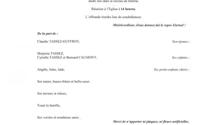 MONSIEUR ARTHUR TASSEZ