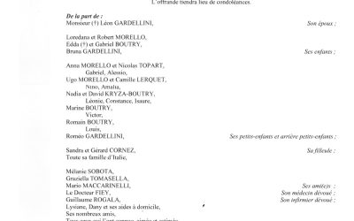 MADAME MARIA GARDELLINI NÉE DENTESANI