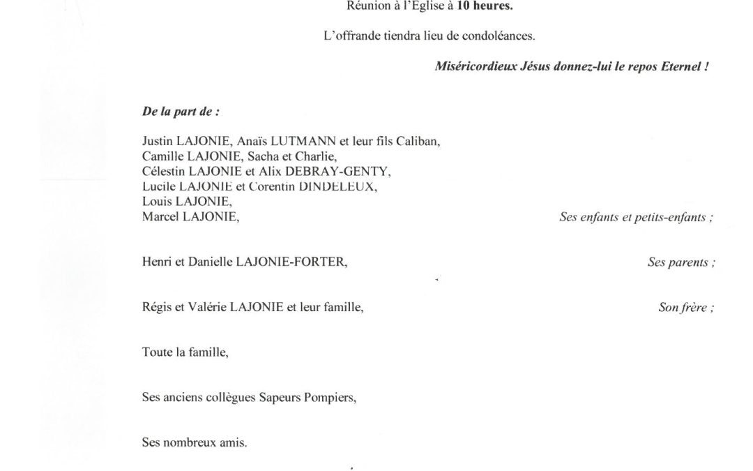 MONSIEUR FABRICE LAJONIE