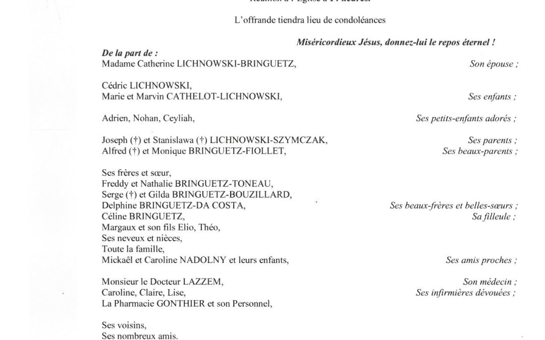 MONSIEUR JEAN-MARIE LICHNOWSKI
