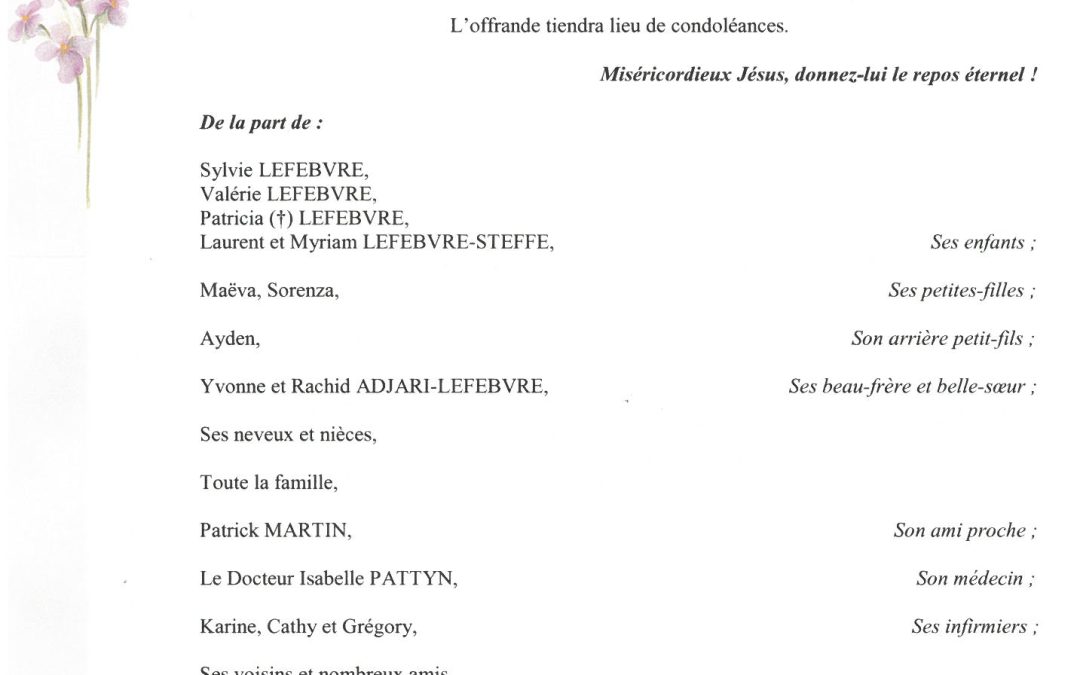 MADAME NICOLE LORIOT