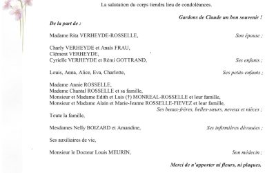 MONSIEUR CLAUDE VERHEYDE