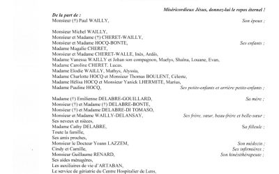 MADAME JEANNE WAILLY NEE DELABRE