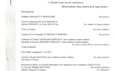 MONSIEUR GUY DERANCY