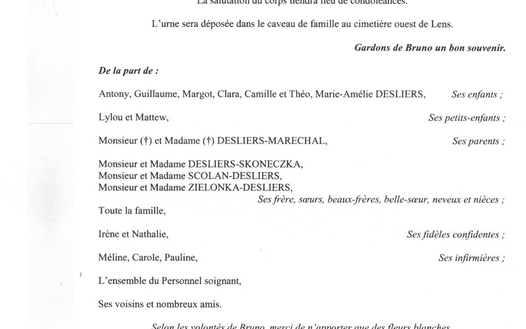 MONSIEUR BRUNO DESLIERS