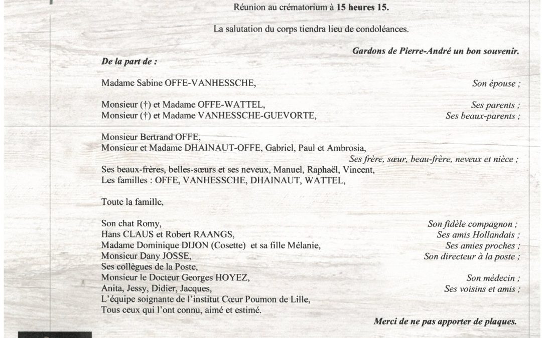 MONSIEUR PIERRE-ANDRE OFFE