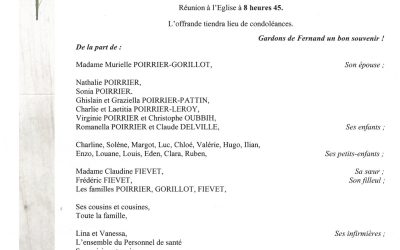 MONSIEUR FERNAND POIRRIER