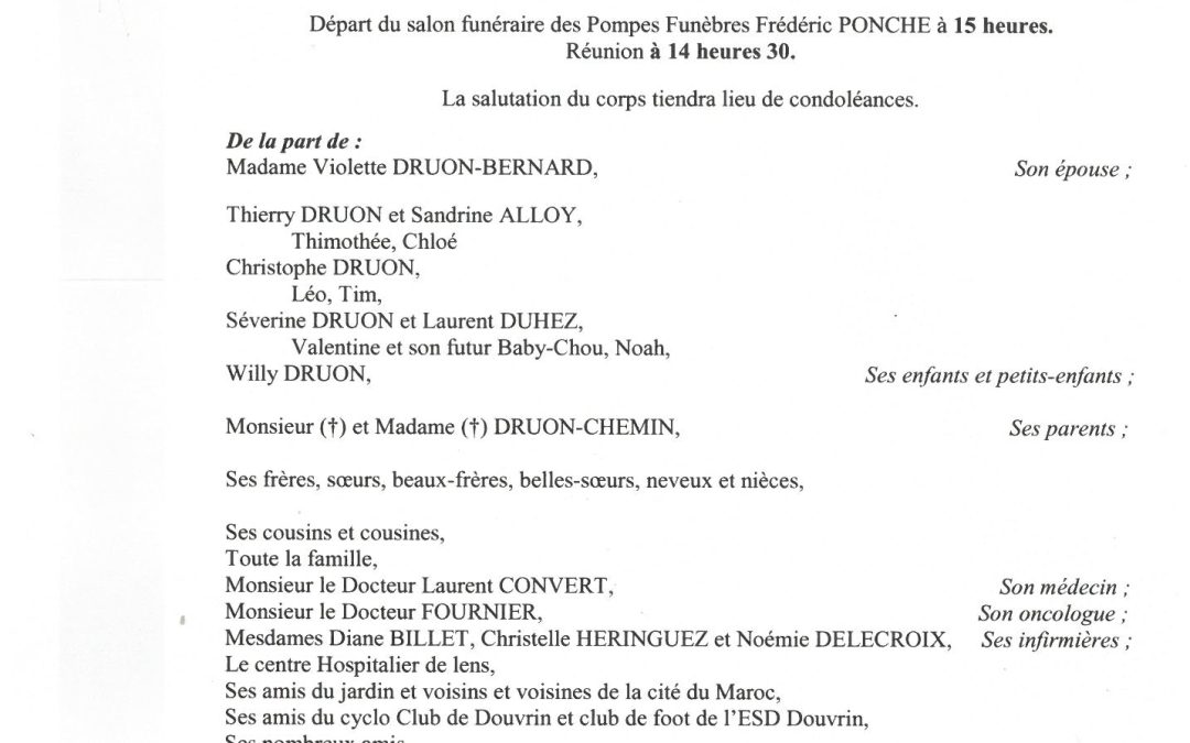 MONSIEUR ALBERT DRUON