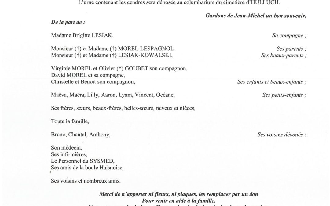 MONSIEUR JEAN-MICHEL MOREL